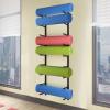 SUYUDD Yoga Mat Holder Wall Mount Yoga Mat Storage Holder Yoga Mat Organizer Wall Mount for Foam Rollers Exercise Mat at Fitness Class or Home Gym view 1