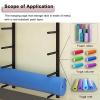 SUYUDD Yoga Mat Holder Wall Mount Yoga Mat Storage Holder Yoga Mat Organizer Wall Mount for Foam Rollers Exercise Mat at Fitness Class or Home Gym view 3