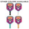 KUAVETO Carbon Fiber Pickleball Paddles Set, All The DIY Fun You can Have with Sugar Skull-BN498 Pattern Custom Made Honeycomb Polymer Core- Includes 2 Paddles, 4 Balls, and a Carry Bag view 2