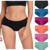 wirarpa Women's Underwear Cotton Hipster Panties Ladies Panties Black, Blue, Purple, Orange, Pink, Green Large view 1