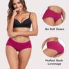wirarpa Women's Underwear Cotton Hipster Panties Ladies Panties Black, Blue, Purple, Orange, Pink, Green Large view 2