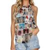 PEWWEBFDFH Troye Music Sivan Women's Tank Top Sleeveless Crew Neck Plain T-Shirt Classic Casual Sport Tee M view 1
