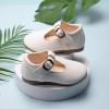 Girls Mary Jane Dress Shoes School Uniform T-Strap Ballet Flats Toddler Little Kid Performance Shoes Kids Shoes Girls (White, 4.5 Infant) view 2