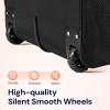 Ytonet Rolling Laptop Bag, 17.3 Inch Rolling Briefcase for Women, Water Resistant Computer Bag with Wheels for Work Travel College Business Overnight Wife Mom Teacher, Black Brown view 4