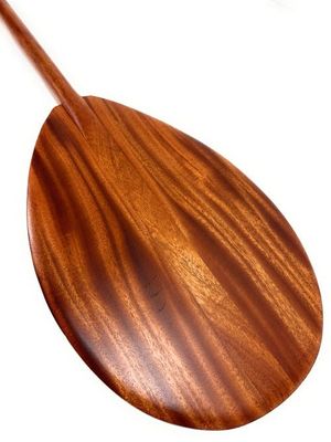 Tikimaster Flaming Premium Outrigger Paddle 50 inch with T-Handle - Made in Hawaii | #koa7317