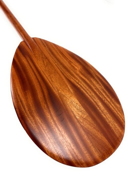 Tikimaster Flaming Premium Outrigger Paddle 50 inch with T-Handle - Made in Hawaii | #koa7317