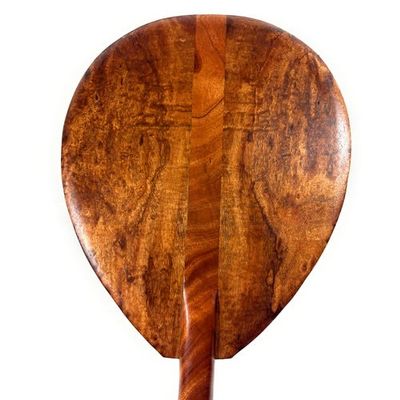 Tikimaster Rich Tone Koa Outrigger Paddle 50 inch with T-Handle - Made in Hawaii | #koa7321