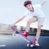 31 Inch Complete Skateboard for Kids Teens Adults, 7 Layer Maple Double Kick Deck Concave Cruiser Trick Skateboards for Beginners view 2