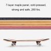 31" Complete Pro Skateboard for Girls and Boys, 7-Layer Natural Maple Double Kick Concave for Kids Teens Adults Beginners Men and Women view 2