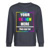 GSORIOP Custom Crewneck Sweatshirt for Women&Men Customize Your Design Picture Text DIY Gifts, S-IndigoBlue view 1