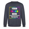 GSORIOP Custom Crewneck Sweatshirt for Women&Men Customize Your Design Picture Text DIY Gifts, S-IndigoBlue view 3