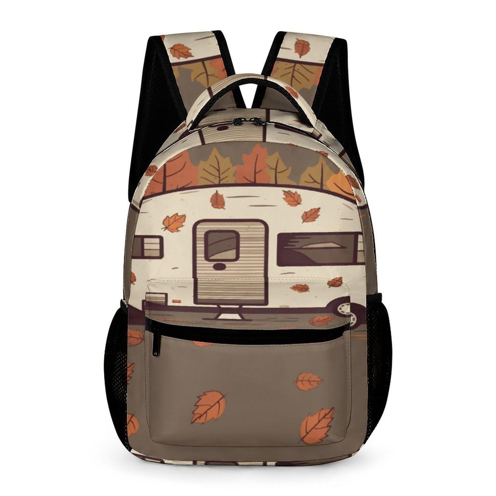 YHEGBFD Backpack,Happy Fall Camper Print Backpack,Stylish Backpacks,Lightweight Backpack for Men Women Beach Hiking Camping