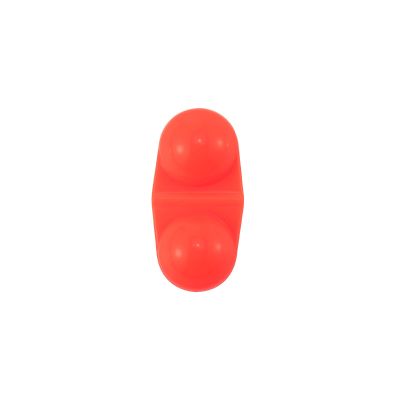 25pcs Fishing Attractor Bells Bead rattles, Portable Catfish Rattles, Fishing Double Rattle for Luring Fish-(SCYORK) (Orange)