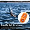25pcs Fishing Attractor Bells Bead rattles, Portable Catfish Rattles, Fishing Double Rattle for Luring Fish-(SCYORK) (Orange) view 2