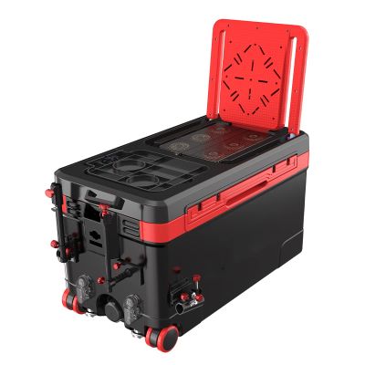 YXCUSAM Fishing Tackle Box, Portable Refrigerator, Portable Sit-on Fishing Tool Box with Wheels, Suitable for Sea Fishing, Scenic Area Fishing