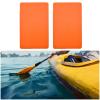 Aosekaa 2X PVC Repair Patches, Puncture Repair Patch, Raft Patch, Multifunctional Inflatable Boat Repair Patch for Inflatable Swimming Pools Boat Air Mattress Tent Air Bed Dinghy, Orange view 3