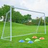 Soccer Goal 86, 126 and 64 FT Soccer Goals for Backyard, 2" Diameter Steel Frame Soccer Goal for Kids and Adults Large Powder Coated Galvanized Steel Goal Post with Soccer Target Net for Training view 1