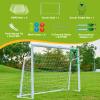 Soccer Goal 86, 126 and 64 FT Soccer Goals for Backyard, 2" Diameter Steel Frame Soccer Goal for Kids and Adults Large Powder Coated Galvanized Steel Goal Post with Soccer Target Net for Training view 4