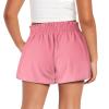 Tongluoye Strawberry Panda Girls Shorts Size 12 14 High Waisted Shorts for Little Girls Cute Kids Clothes Casual Wide Leg Shorts with Pockets Summer Sweat Shorts for Fitness Running Pants Pink view 2