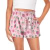 Tongluoye Cute Axolotl Girls Shorts Size 14 16 Strawberry Summer Shorts for Teen Girls Comfy Flowy Shorts with Pockets High Waisted Running Short Pants Casual Wide Leg Sweat Shorts Activewear view 1
