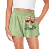 Tongluoye Cute Mushroom Frog Shorts for Girls 6-12 Months Summer Shorts Casual Loose Fit Shorts with Pockets High Waisted Athletic Shorts for Running,Workout,Swimming,Dance Kids Clothes Outfit view 1