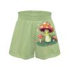 Tongluoye Cute Mushroom Frog Shorts for Girls 6-12 Months Summer Shorts Casual Loose Fit Shorts with Pockets High Waisted Athletic Shorts for Running,Workout,Swimming,Dance Kids Clothes Outfit view 4
