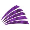 PATIKIL Shield Cut Vanes, 20 Pack 4 Inch Archery Arrow Fletch Turkey Feather Fletch Right Wing Fletching for DIY Target Shooting, Purple view 1