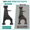 DRIVE UP Delta A-Plate Sub Assembly for Club Car DS 1993-Up Gas and Electric Golf Carts, Front Suspension Control Delta A Arm Plate with Bushings Screws Nuts Kit, OEM 1016353, 2 Pcs view 4