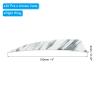 PATIKIL Shield Cut Vanes, 20 Pack 4 Inch Archery Arrow Fletch Turkey Feather Fletch Right Wing Fletching for DIY Target Shooting, White view 2