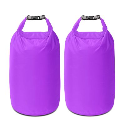 Amengsen Dry Bag Set, Waterproof Small Lightweight Dry Bags for Paddle Board Kayaking, Fishing, Camping (Purple, 70L 2Pack)