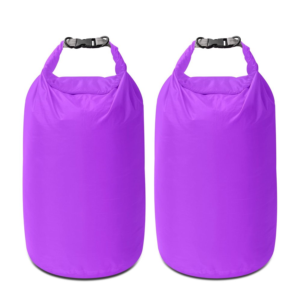 Amengsen Dry Bag Set, Waterproof Small Lightweight Dry Bags for Paddle Board Kayaking, Fishing, Camping (Purple, 70L 2Pack)