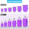 Amengsen Dry Bag Set, Waterproof Small Lightweight Dry Bags for Paddle Board Kayaking, Fishing, Camping (Purple, 70L 2Pack) view 2