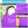 Amengsen Dry Bag Set, Waterproof Small Lightweight Dry Bags for Paddle Board Kayaking, Fishing, Camping (Purple, 70L 2Pack) view 4