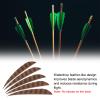 PATIKIL Shield Cut Vanes, 20 Pack 4 Inch Arrow Fletch Turkey Feather Fletch Right Wing Fletching for DIY Target Shooting, Brown view 3