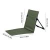 Beach Canoe Chair - Portable Beach Floor Chair, Foldable Beach Chair | Lightweight Outdoor Folding Chairs, Camping Chair with Back Support Suitable for Fishing, Bbqs, Hiking, and Beach view 3