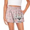 SCRAWLGOD Koala Girls Shorts Size 2T Flower Girls' Athletic Shorts Flowy Shorts for Toddler Gilrs Butterfly Athletic Shorts Kids Summer High Waist Running Shorts with Pockets Breathable view 1