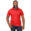 FOCO Chicago Bulls NBA Mens Striped Polyester Polo - L view 1