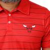 FOCO Chicago Bulls NBA Mens Striped Polyester Polo - L view 3