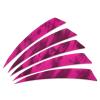 PATIKIL Shield Cut Vanes, 20 Pack 4 Inch Archery Arrow Fletch Turkey Feather Fletch Right Wing Fletching for DIY Target Shooting, Rose Red view 1