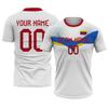 NineFit Basics Custom Venezuela Soccer Jersey with Name Number Logo, Athletic Shirts for Men Women Youth Kids, White Shorts Soccer Shirt Set view 2