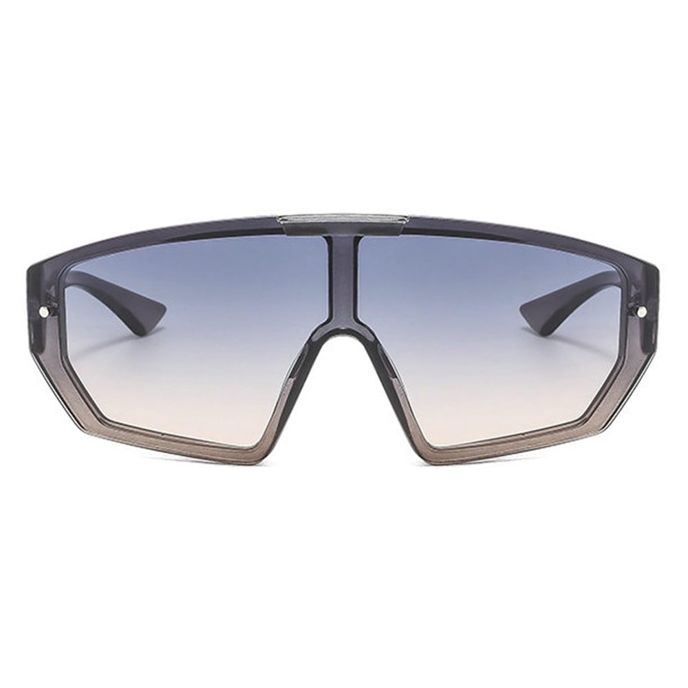 willochra One Piece Luxury Designer Sunglasses Men Black Yellow Fashion Oversized Sun Glasses Woman Unisex Shield Eyewear F25 (gray)