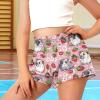 SCRAWLGOD Guinea Pig Girls Shorts Size 8-10 Strawberry Big Girls Athletic Shorts with Liner Flower Kids Summer Flowy Butterfly Shorts High Waist Running Shorts for Teen Sports Quick Dry view 3
