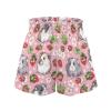 SCRAWLGOD Guinea Pig Girls Shorts Size 8-10 Strawberry Big Girls Athletic Shorts with Liner Flower Kids Summer Flowy Butterfly Shorts High Waist Running Shorts for Teen Sports Quick Dry view 4
