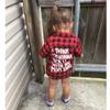 Toddler Baby Fall Clothes Boy Girl Plaid Jacket Button Down Flannel Shirts Coat Festival Outfits for Kids (Red Black,6-12Months) view 4