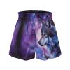 SCRAWLGOD Galaxy Wolf Girls Shorts Size 5-6 Butterfly Shorts for Toddler Girls Flowy Athletic Shorts with Spandex Liner Summer Beach Running Shorts Kids Quick Dry 2 in 1 Sports Skirts view 4