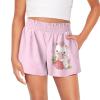 SCRAWLGOD Milk Cow Girls Shorts Size 1T Strawberry Kids School Casual Flowy Running Shorts for Girls Butterfly 2 in 1 Short Skirts High Waist Athletic Shorts Double Layer 2 in 1 Biker Skirts view 1