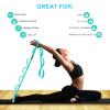 A AZURELIFE Premium Durable Stretch Straps with Loops, Stretching Strap for Physical Therapy, Multi-Loop Yoga Strap Fitness Exercise Strap for Yoga, Pilates, Dance, Flexibility&Exercise view 2