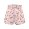 SCRAWLGOD Pink Pig Girls Shorts Size 4T Daisy Flower Casual Elastic Waist Running Shorts with Pockets Heart Kids Flowy Athletic Shorts for Toddler Girls Butterfly Shorts with Spandex Liner view 4