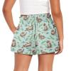 SCRAWLGOD Otter Girls Shorts Size 3T-4T Fish Kids Flowy Athletic Shorts for Toddler Girls Butterfly Shorts Children School Summer Running 2 in 1 High Waist Skirts with Pockets Breathable Liner view 2