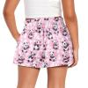 SCRAWLGOD Panda Girls Shorts Size 10-12 Pink Cow Print High Waist Butterfly Shorts for Teen Girls Running Shorts Strawberry Flowy Athletic Shorts Sports 2 in 1 Skirts with Pockets Quick Dry view 2
